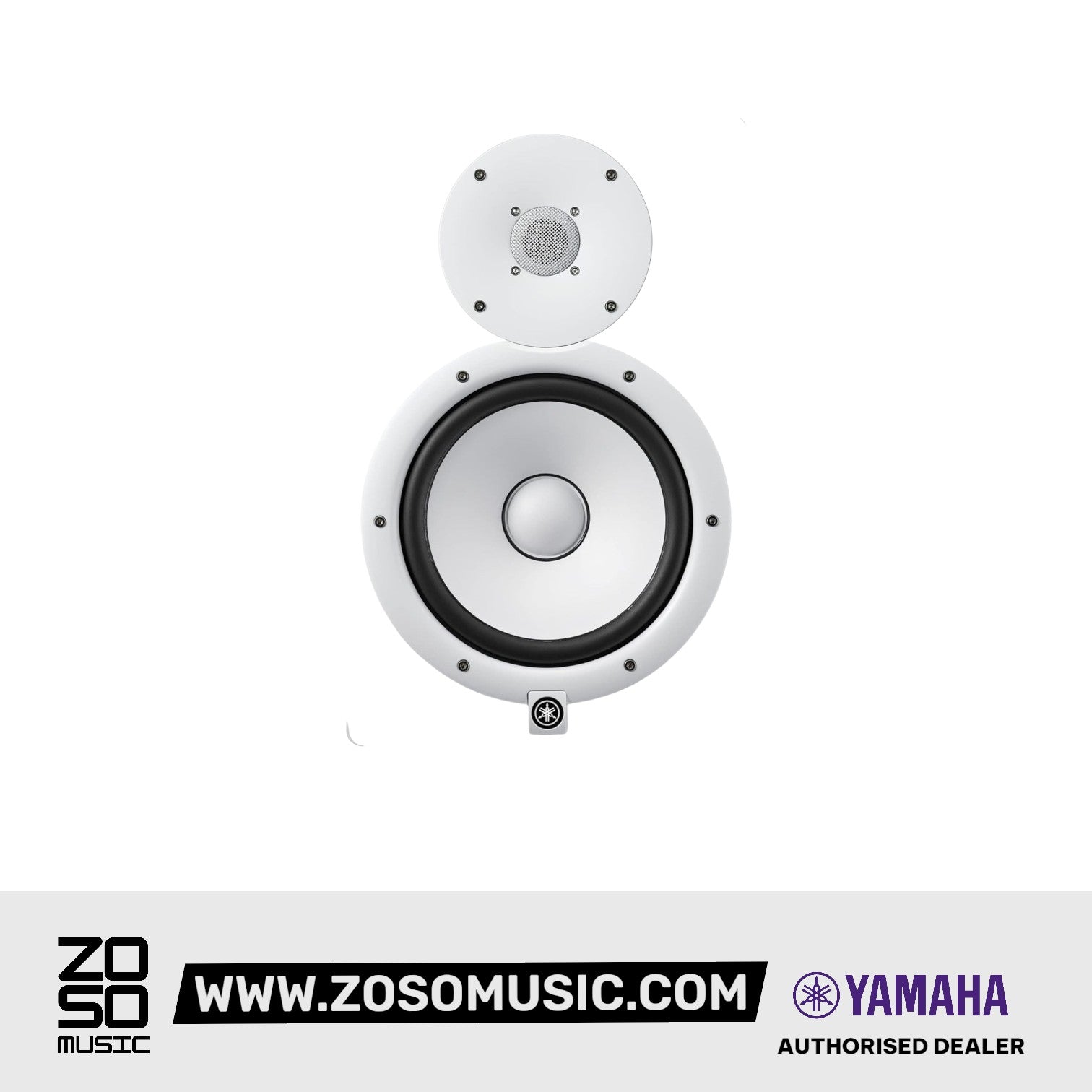 Yamaha HS8 8 inch Powered Studio Monitor Speaker - White | Zoso Music Sdn Bhd
