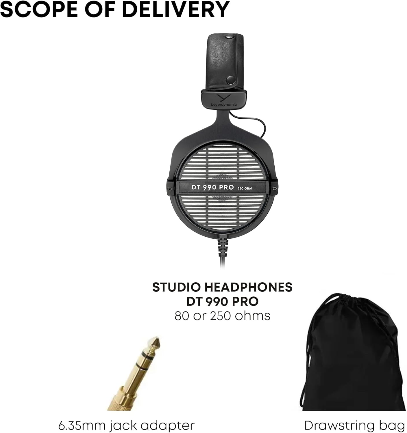 Beyerdynamic DT 990 PRO 80 Ohm Over-Ear Studio Headphones