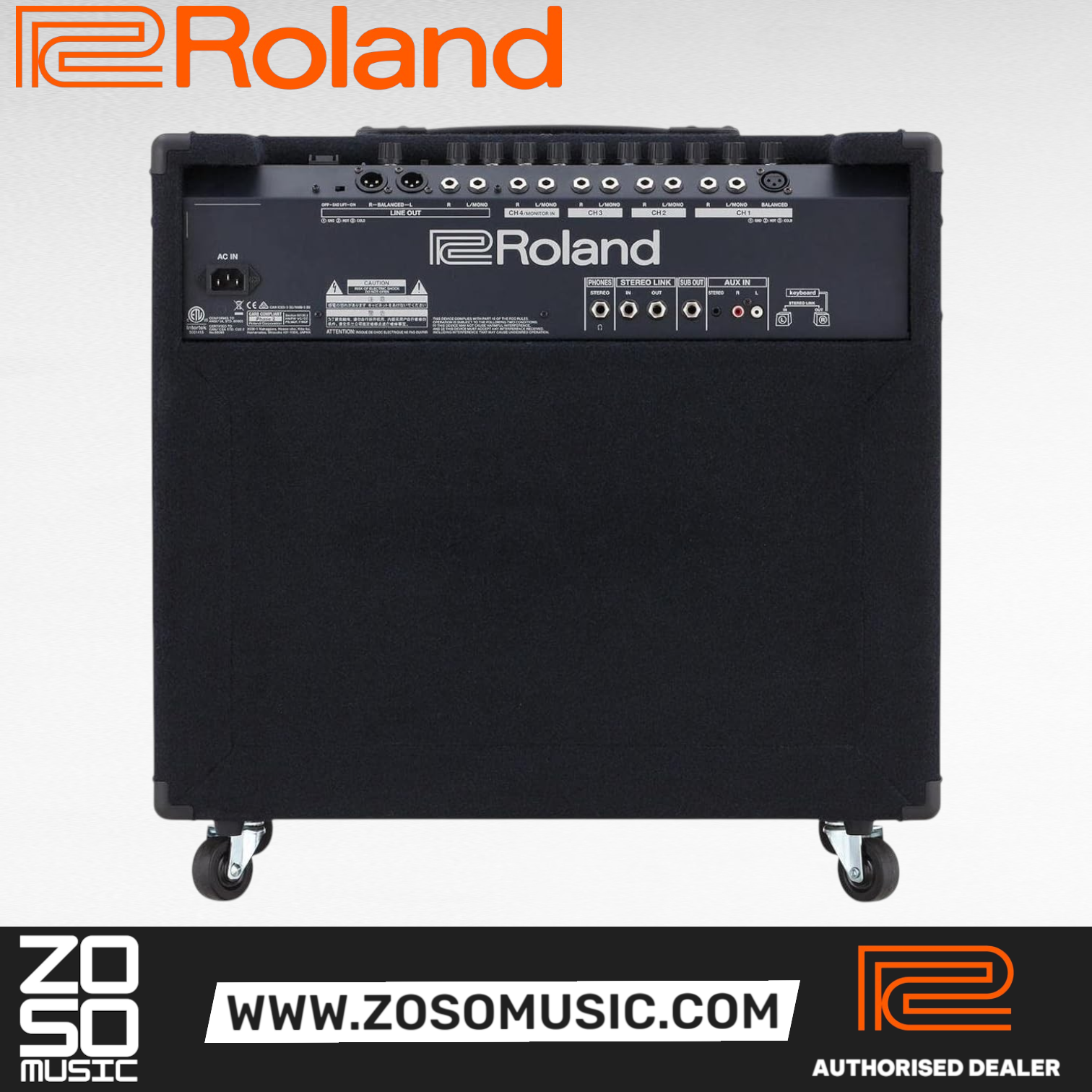 Roland KC-600 - 200 Watt, 15 Inch 4 Channel Keyboard Amplifier |  ROLAND |  AMPLIFIER-CABINET |  Zoso Music