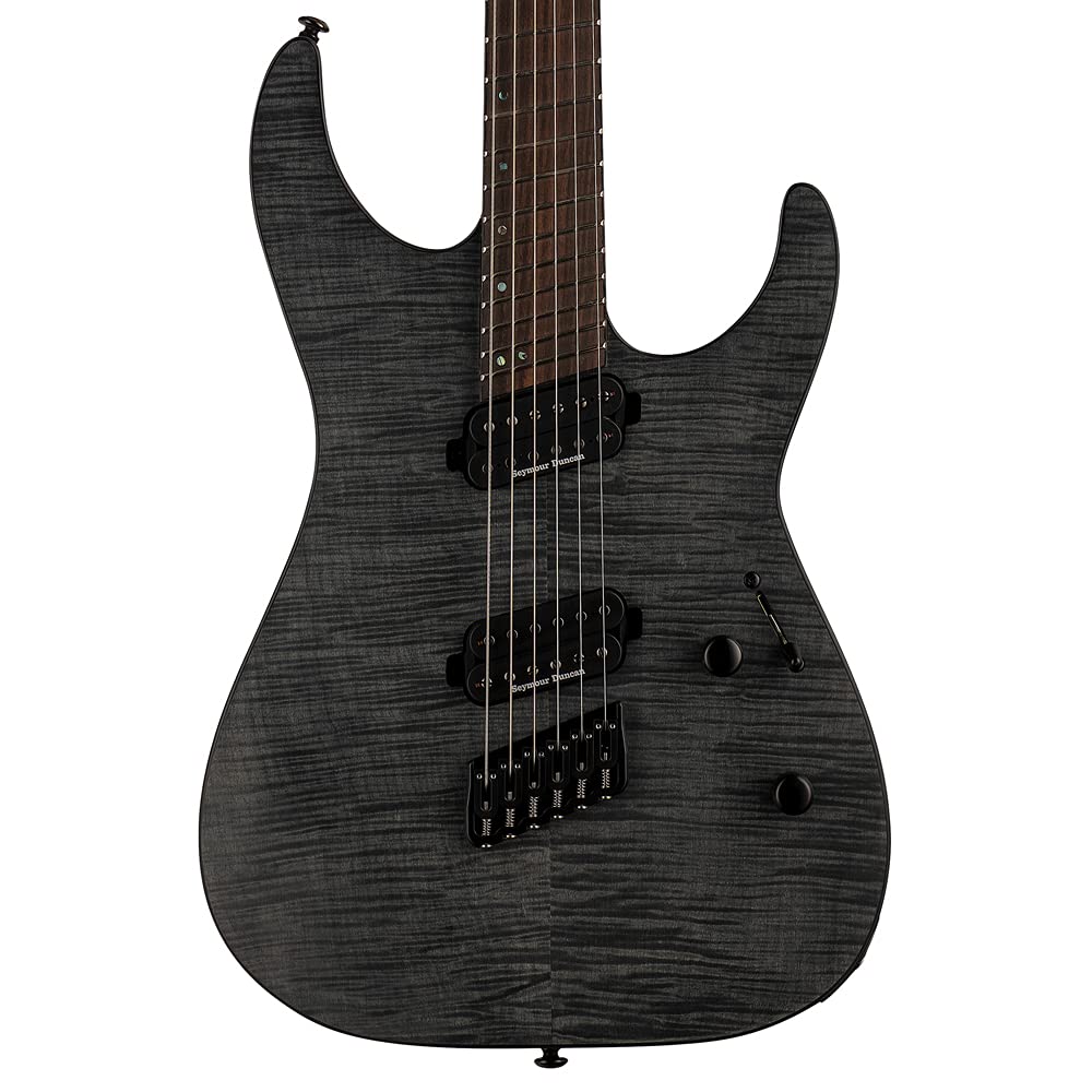 Esp LTD M-1000 Multi-scale Electric Guitar- See Thru Black Satin (M1000msfmstblks)