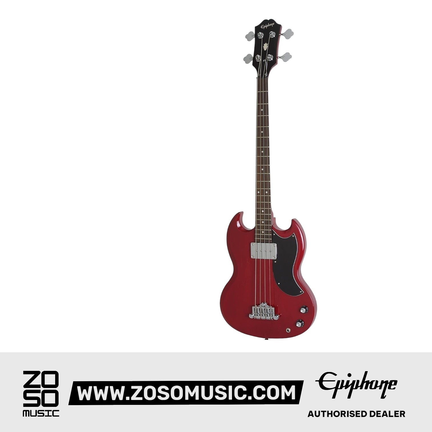 Epiphone EBG0CHCH1 EB-O 4 String Bass Guitar, Cherry ( FREE Gator GBE-BASS Gig Bag ) |  EPIPHONE |  BASS GUITAR |  Zoso Music