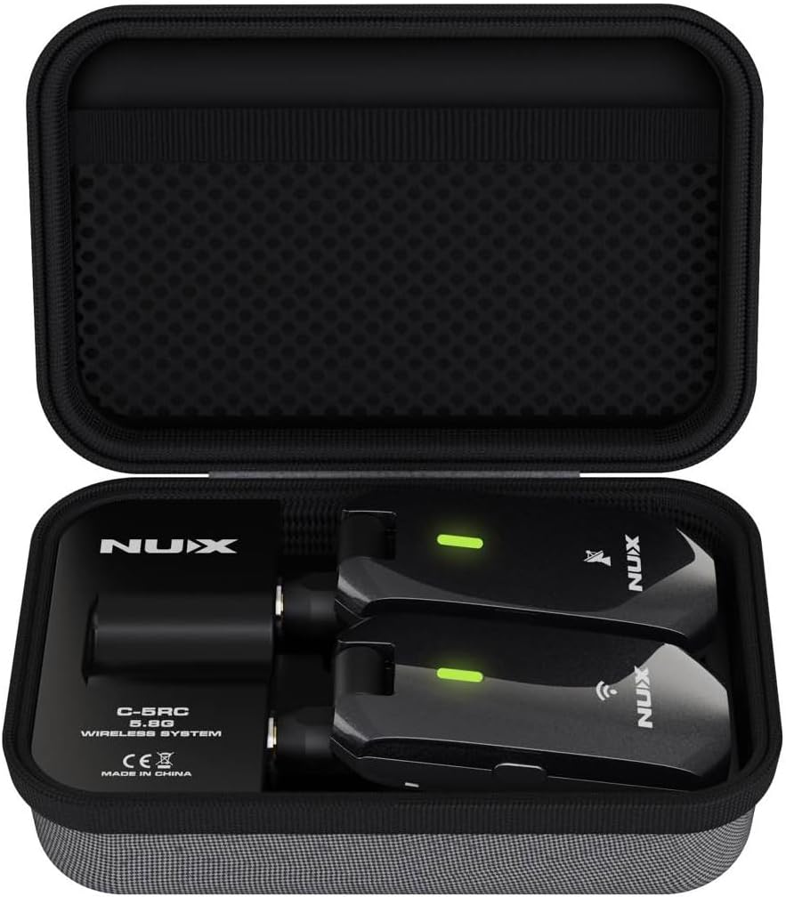 Nux  C-5RC 5.8GHz Guitar Wireless System Transmitter And Receiver with Charging Case |  NUX |  WIRELESS-GUITAR |  Zoso Music