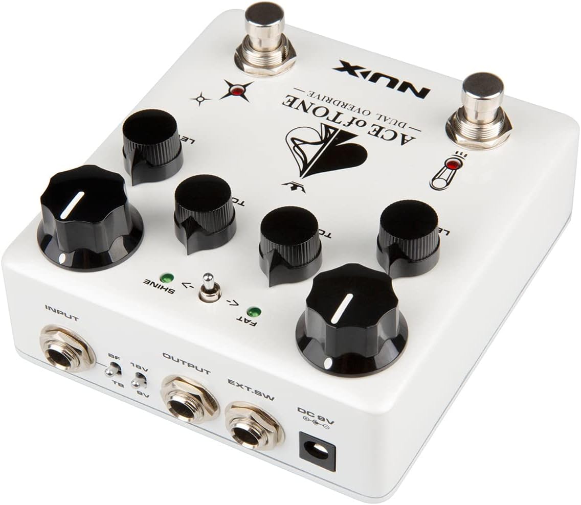 Nux NDO-5 Ace of Tone Dual Overdrive Effects Pedal |  NUX |  EFFECTS |  Zoso Music