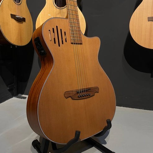 SQOE SQ-J-E 40 inch Grand Auditorium Acoustic Guitar with Sqoe KLT-18A pick up