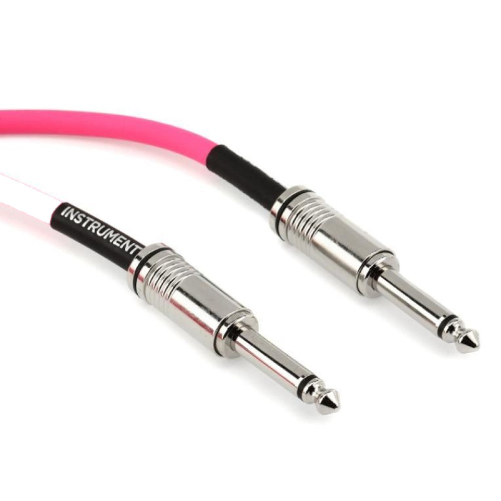 Ernie Ball EB6413 Flex Instrument Cable 10 Ft, Pink |  ERNIE BALL |  STRAP |  Zoso Music