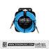 Ernie Ball EB6417 Flex Instrument Cable 20 Ft, Blue | Zoso Music Sdn Bhd