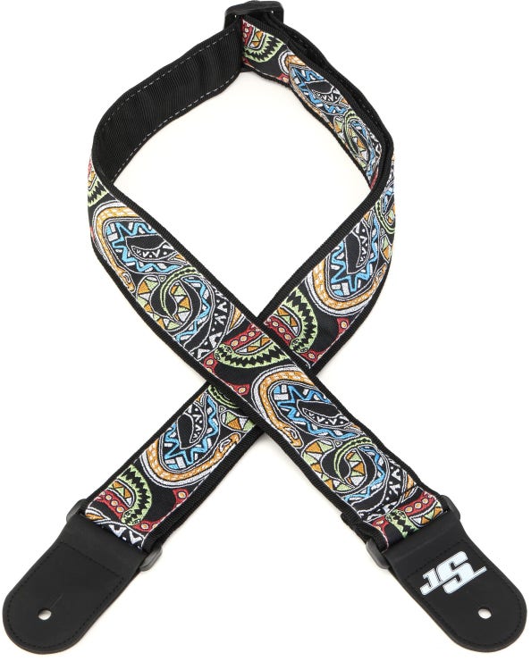 D’addario 50js04 Joe Satriani Signature Woven Guitar Strap, Snakes Mosaic | Zoso Music Sdn Bhd
