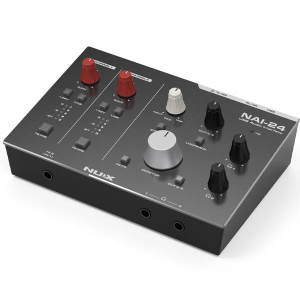 NUX NAI-24 Desktop USB Audio Interface |  NUX |  AUDIO INTERFACE |  Zoso Music