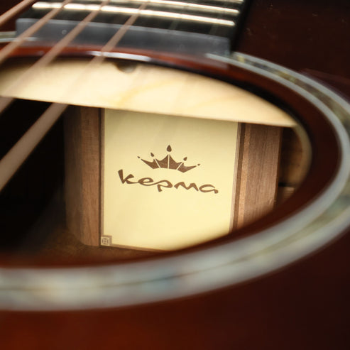 Kepma G1eK Series Solid Sitka Spruce Top Dreadnought Acoustic Guitar, LR Baggs Stage Pro Anthem Pickup w Case