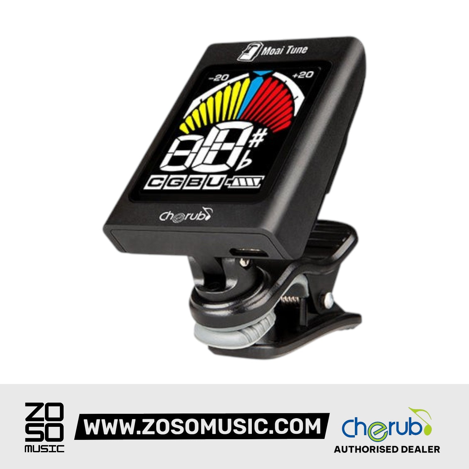 Cherub WST-680 USB Rechargeable Chromatic Clip On Tuner