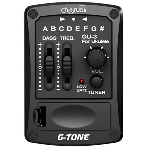 Cherub GU-3 2 Band EQ Built-in Chromatic Tuner Ukulele Preamp Pickup