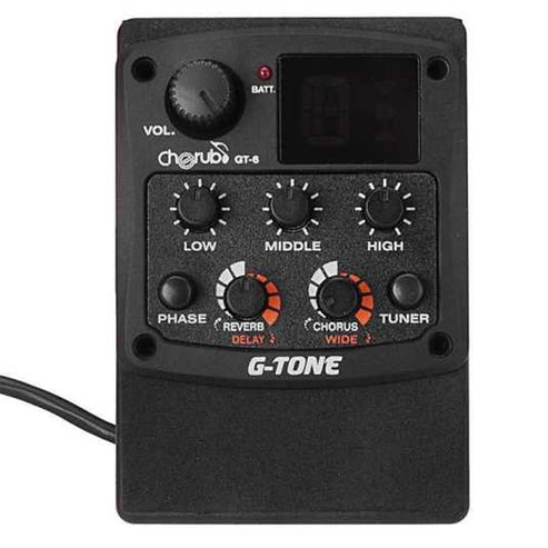 Cherub GT-6 3 Band EQ Built-in Chromatic Tuner, Delay and Chorus