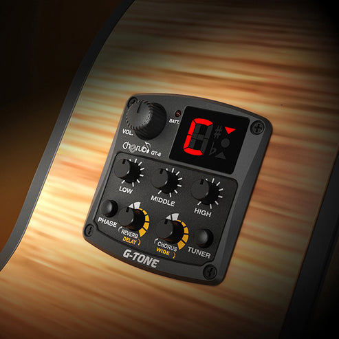 Cherub GT-6 3 Band EQ Built-in Chromatic Tuner, Delay and Chorus