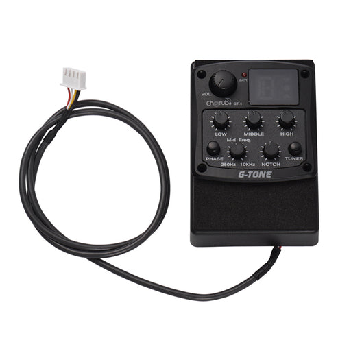 Cherub GT-4 4 Band EQ Built-in Chromatic Tuner Acoustic Guitar Preamp Pickup