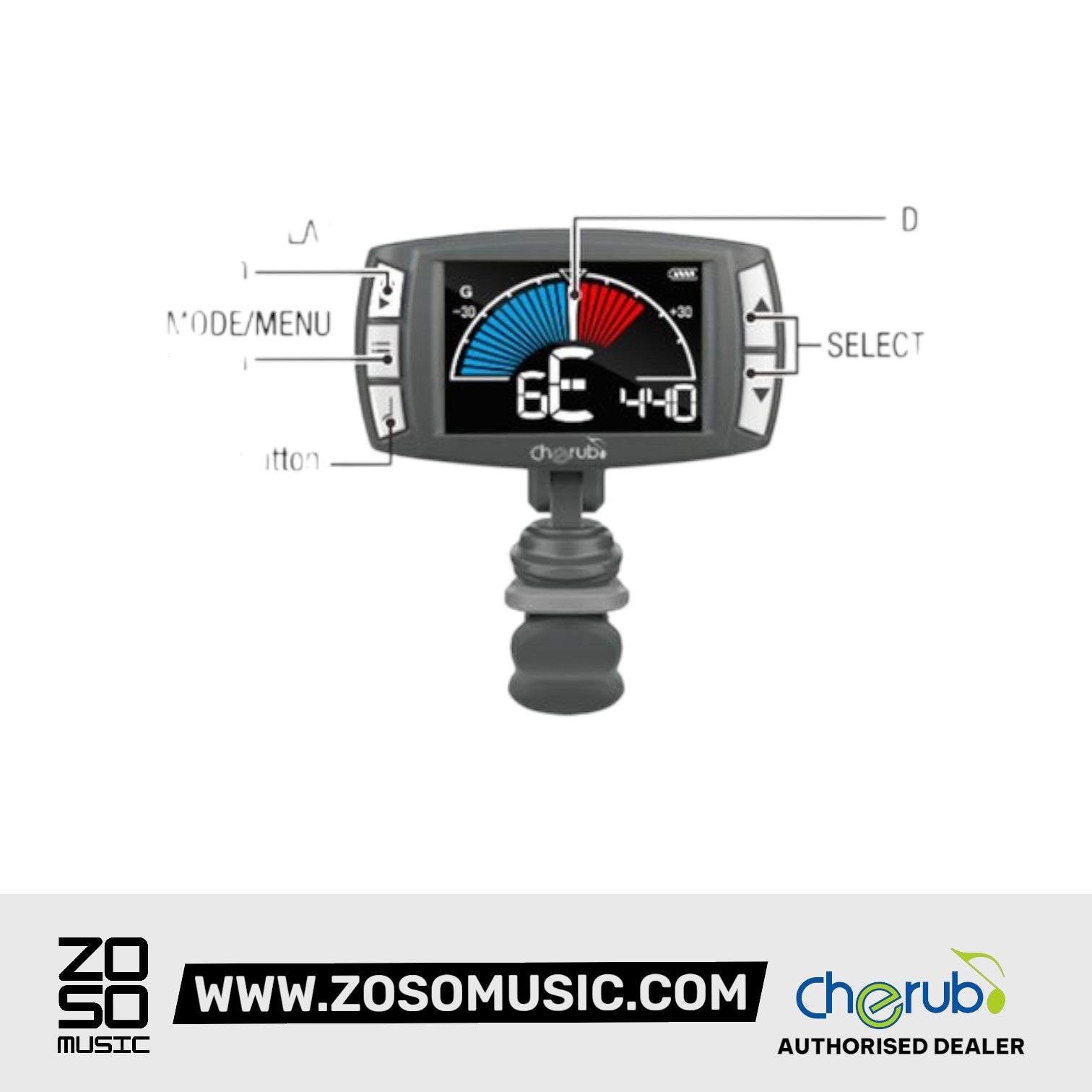 Cherub WMT-560 3-in-1 Metronome Chromatic Tuner