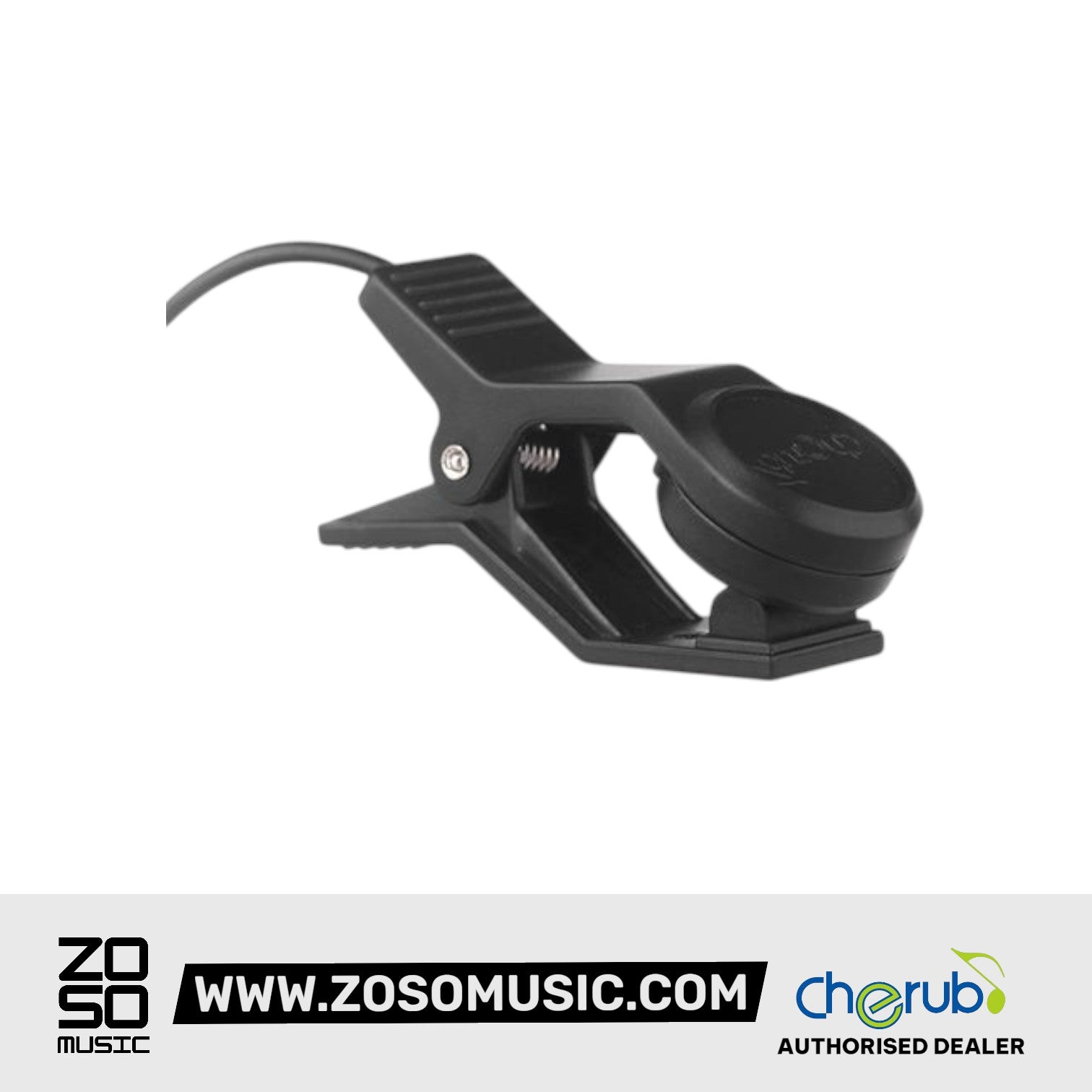 Cherub WCP-55 Standard Pickup for Guitar Violin Clip-on Plug and Play with Jack Cable