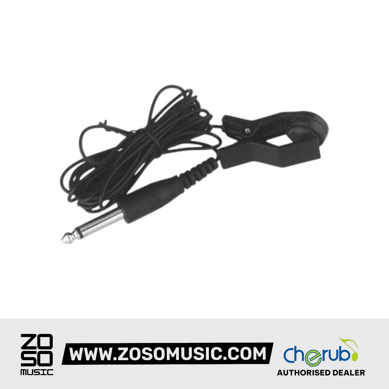 Cherub WCP-55 Standard Pickup for Guitar Violin Clip-on Plug and Play with Jack Cable
