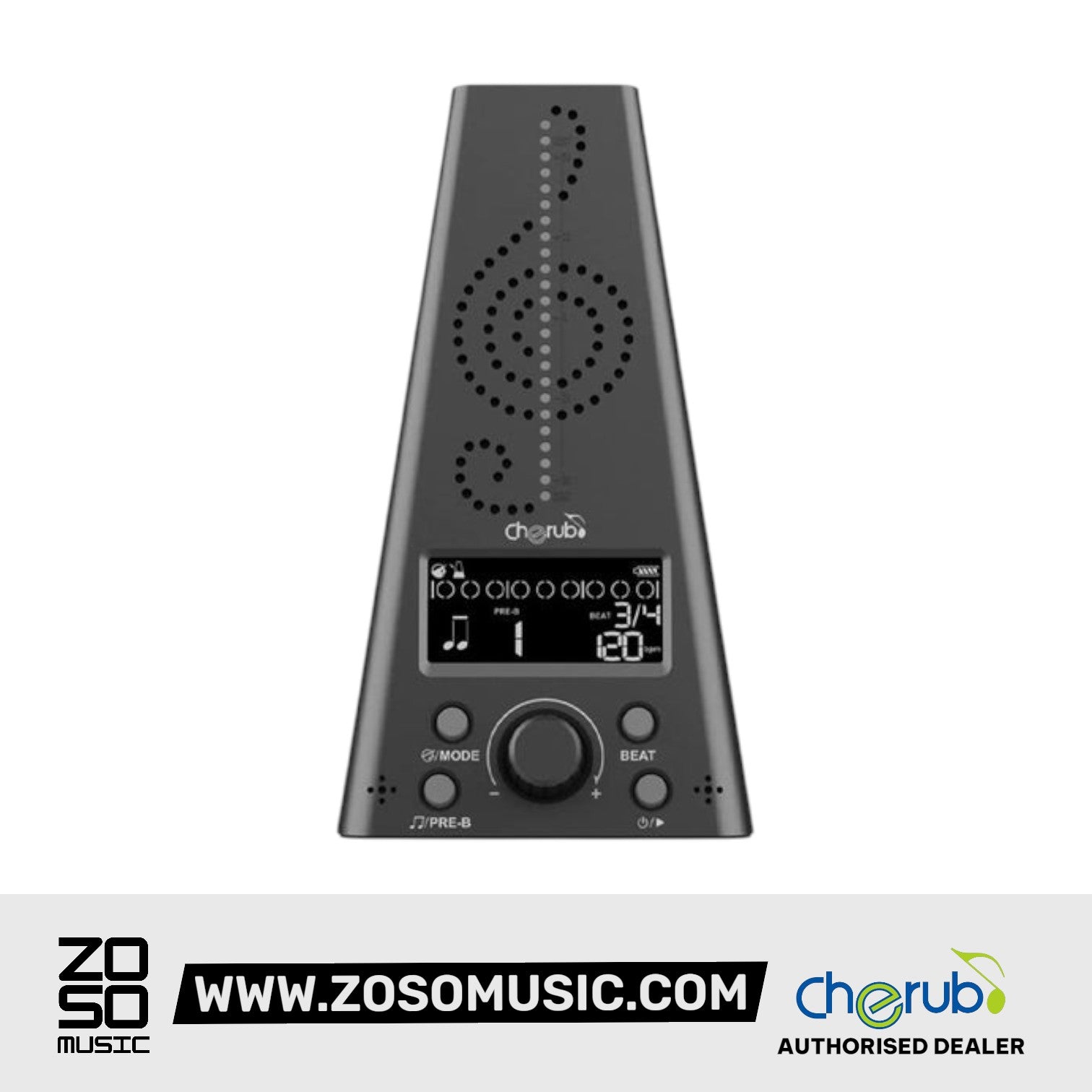 Cherub WMT-230 Rechargeable Digital Metronome and Electronic Chromatic Tuner