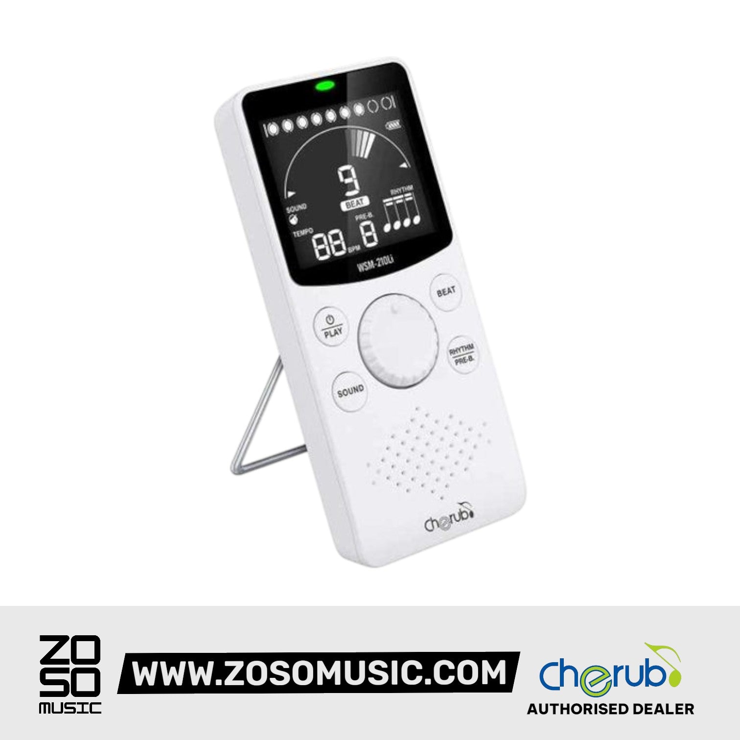 Cherub WSM-210Li Ultraportable Rechargeable Metronome with Foldable Stand