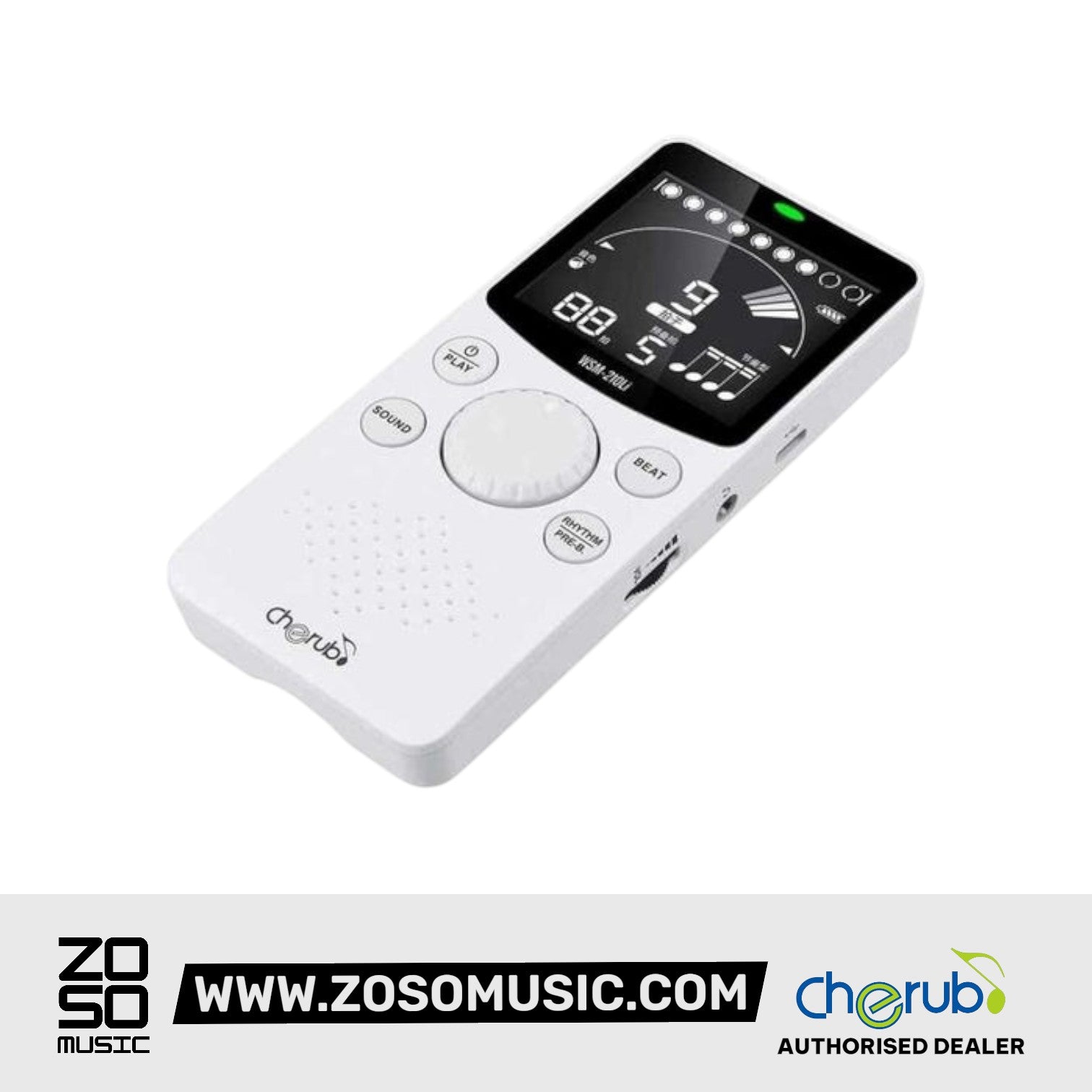 Cherub WSM-210Li Ultraportable Rechargeable Metronome with Foldable Stand