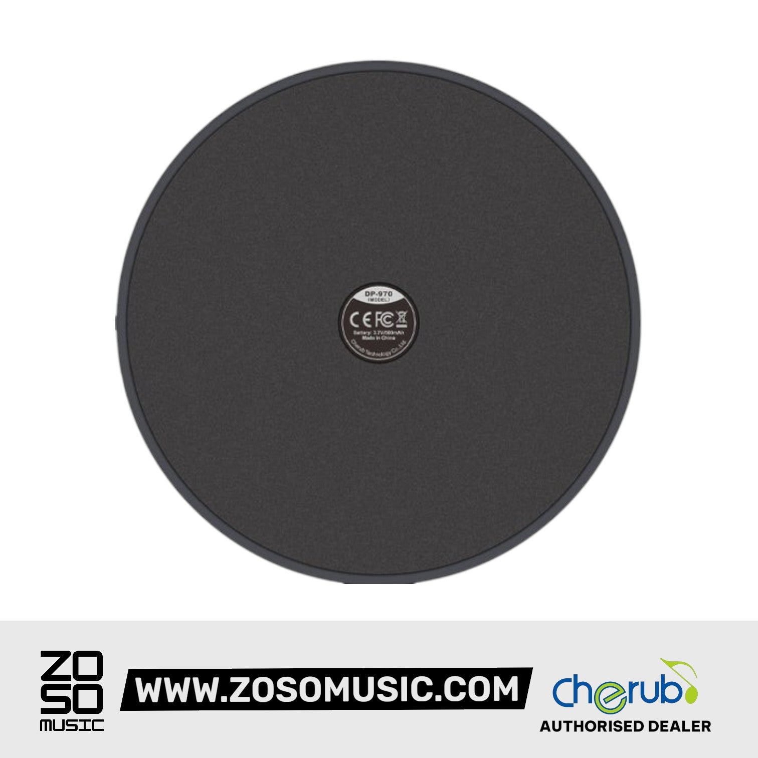 Cherub DP-970 12 Inch Digital Practice Drum Pad Built in Metronome and Speaker