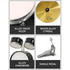 Evo 5 Pieces Junior Drum Kit Compact Complete Set with Hardware Cymbals Throne