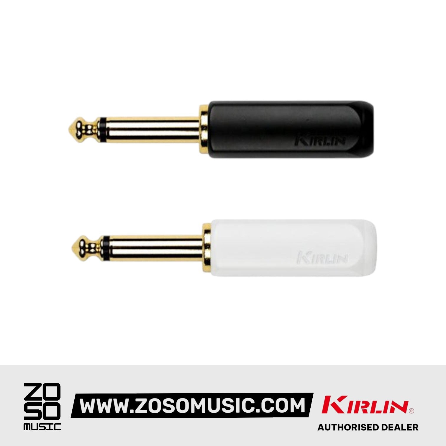 Kirlin CE-2306 1/4" Straight Mono Plug with Gold Plated