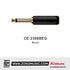 Kirlin CE-2306 1/4" Straight Mono Plug with Gold Plated
