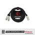Kirlin Y-301 Original Y-Cable 2 Meter XLR Male to Dual XLR Female with PVC Jacket For Mic and Speaker