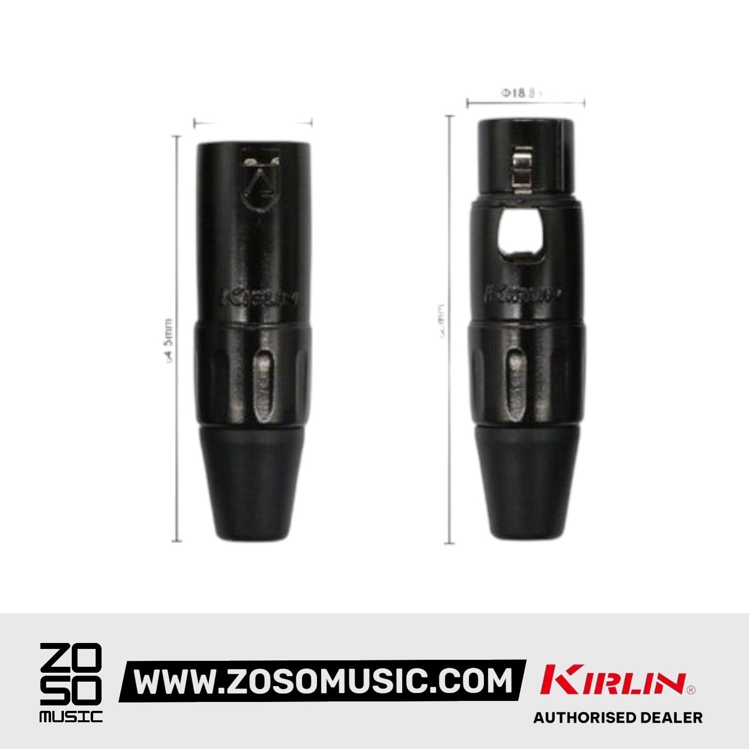 Kirlin LGY-303 2 Meter XLR Female to Dual XLR Male Y-Cable