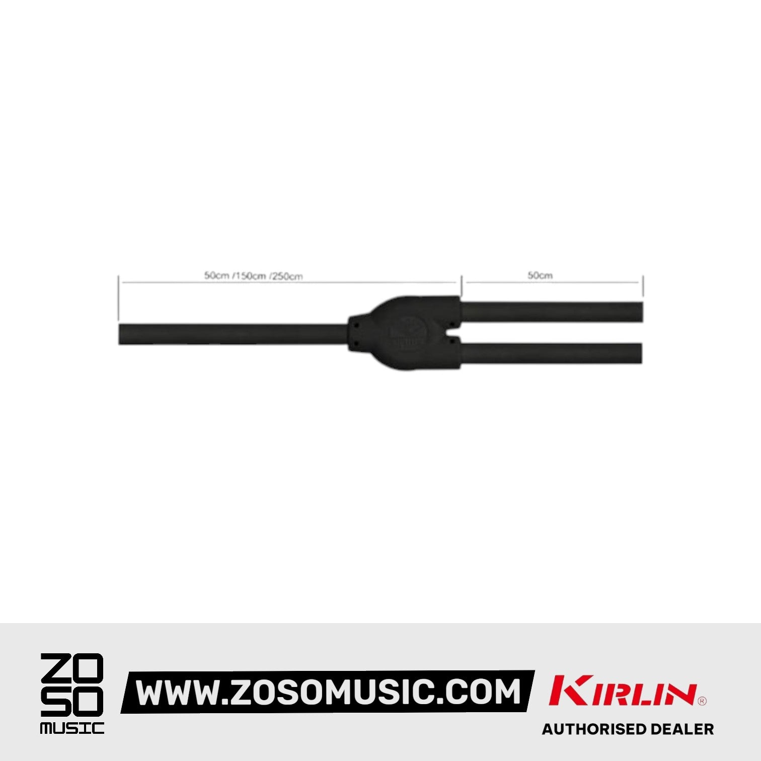 Kirlin LGY-303 2 Meter XLR Female to Dual XLR Male Y-Cable