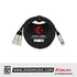 Kirlin Y-303 2 Meter Original Cable XLR Female to Dual XLR Male Black PVC