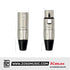 Kirlin Y-303 2 Meter Original Cable XLR Female to Dual XLR Male Black PVC