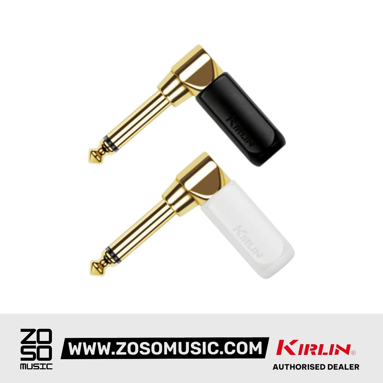 Kirlin CE-2359 1/4" RT Angel Mono Plug with Gold Plated for Music Instrument Cable