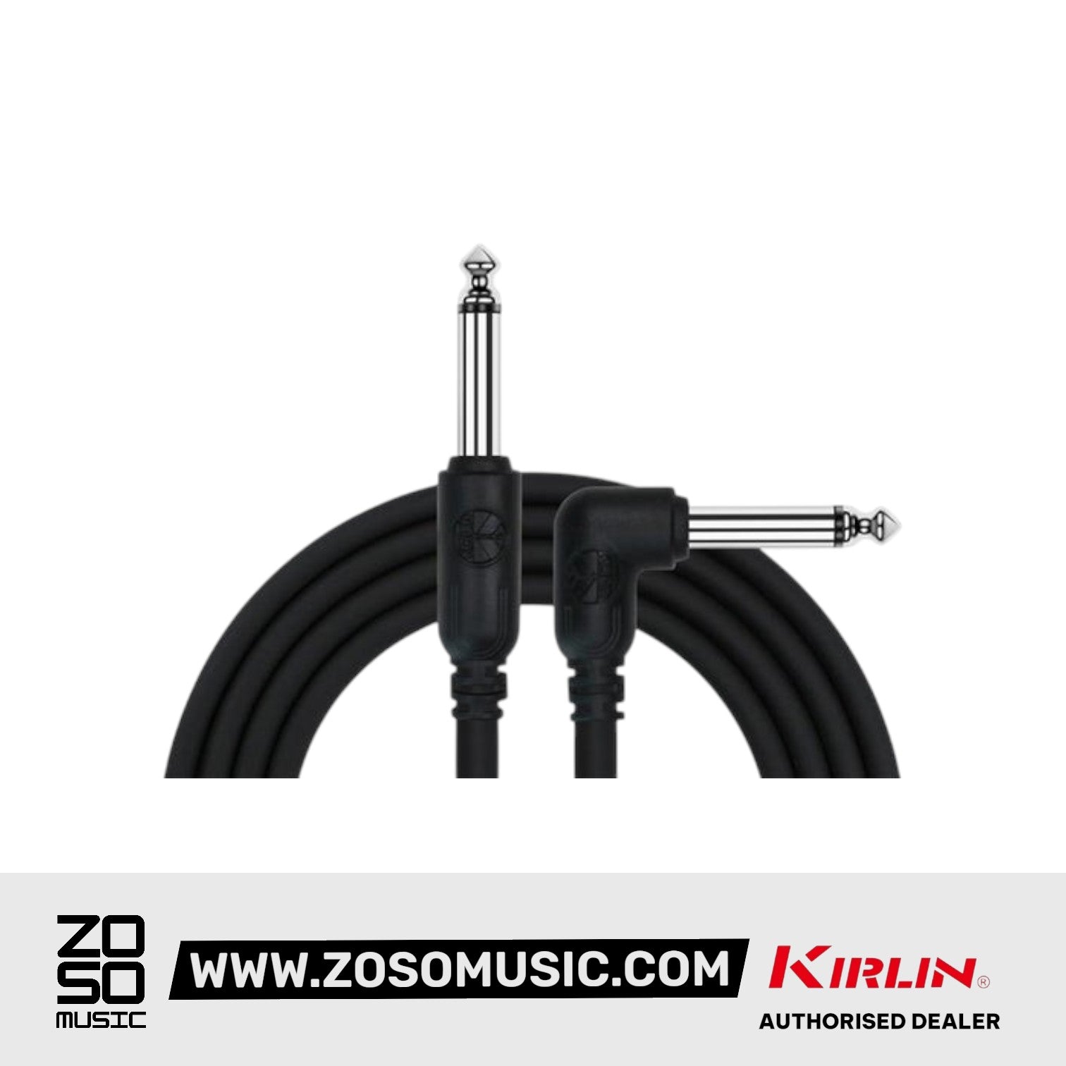 Kirlin Cable IC-242 6 Meter Mono Right Angle L Plug Instrument Cable