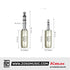 Kirlin AP-464PRL 3 Meter 1/4 Inch to 3.5mm TRS Balance Stereo Audio Cable for Headphone Speaker or Interface - Black