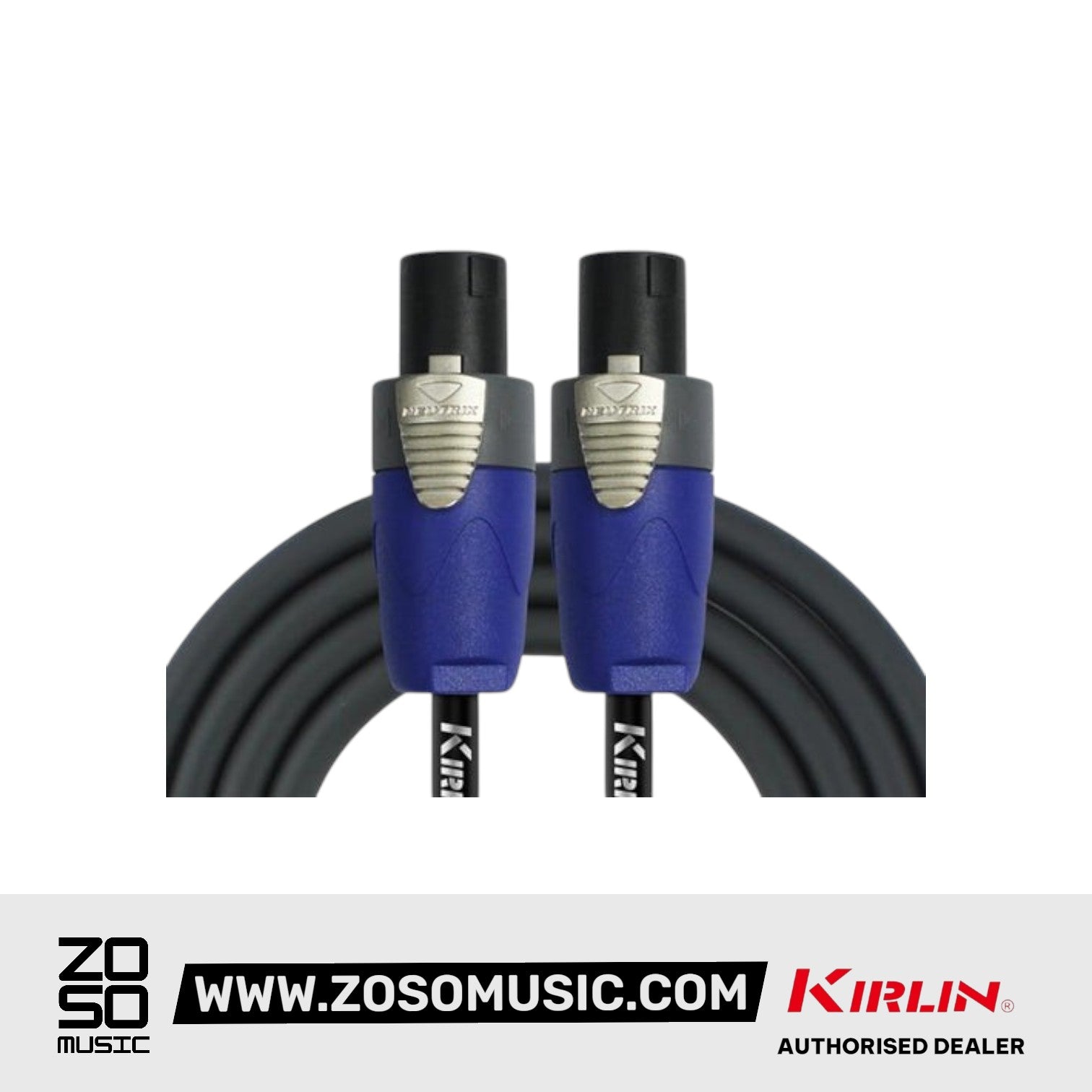 Kirlin SBC-167N Neutrik NL2FX Speakon to Speakon Connector 16AWG Speaker Amplifier Mixer Cable - 5M / 10M / 15M / 20M