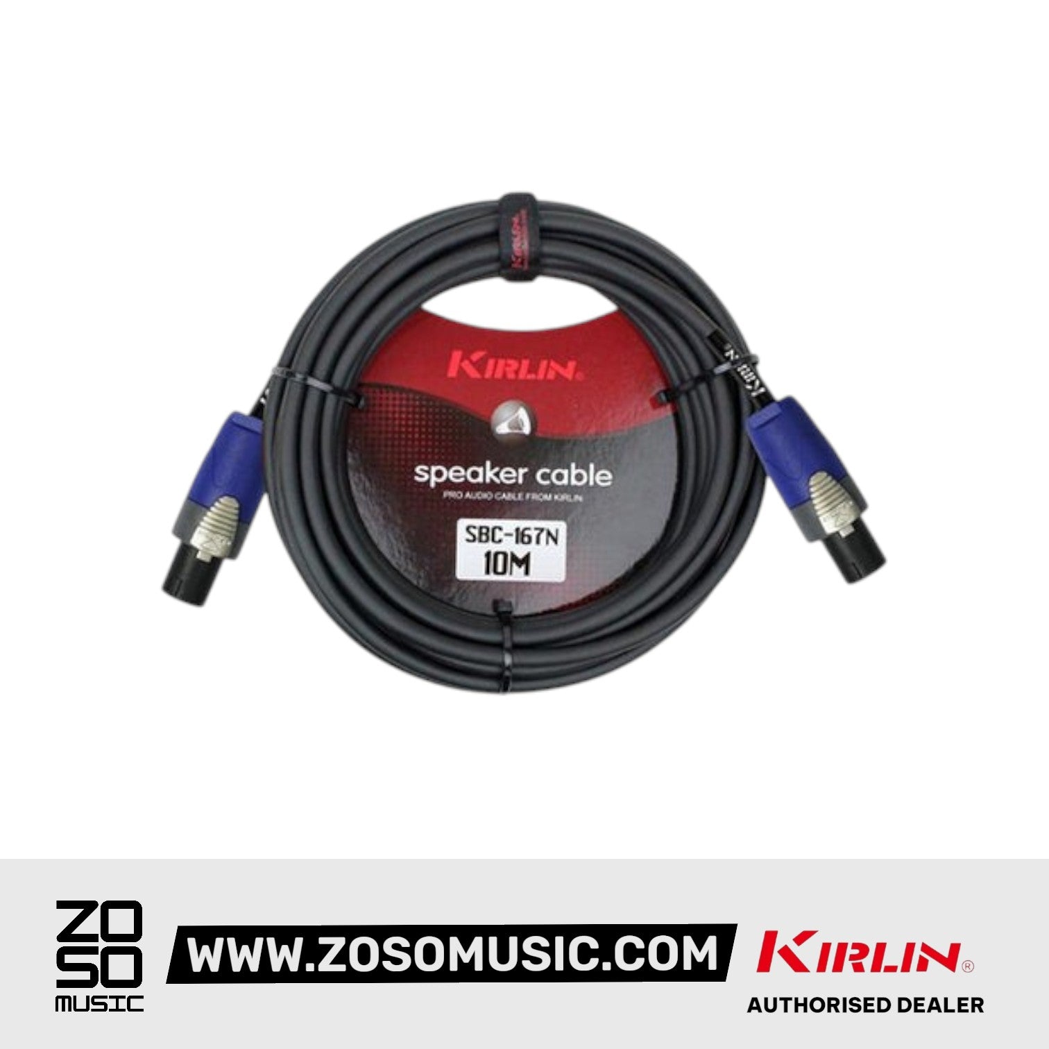 Kirlin SBC-167N Neutrik NL2FX Speakon to Speakon Connector 16AWG Speaker Amplifier Mixer Cable - 5M / 10M / 15M / 20M