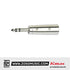 Kirlin X-3101 XLR Male to 1/4 Inch TRS Male Audio Jack Adapter - Each