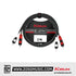Kirlin LGA-402 2 Meter Dual RCA To RCA Stereo Plug LightGear Interconnect Patch Cable