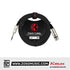 Kirlin MP-484PR 3 Meter XLR Female to 1/4 Inch TRS Plug Microphone Audio Mic Cable - Black