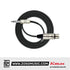 Kirlin MP-484PR 3 Meter XLR Female to 1/4 Inch TRS Plug Microphone Audio Mic Cable - Black