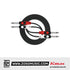 Kirlin LGA-406 2 Meter Dual 1/4 Inch Mono Plug LightGear Audio Patch Interconnect Cable Black