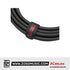 Kirlin LGA-404 2 Meter Dual RCA To 1/4 Inch Mono Plug LightGear Dual Patch interconnect Cable Adapter Black
