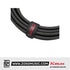 Kirlin LGA-406 2 Meter Dual 1/4 Inch Mono Plug LightGear Audio Patch Interconnect Cable Black