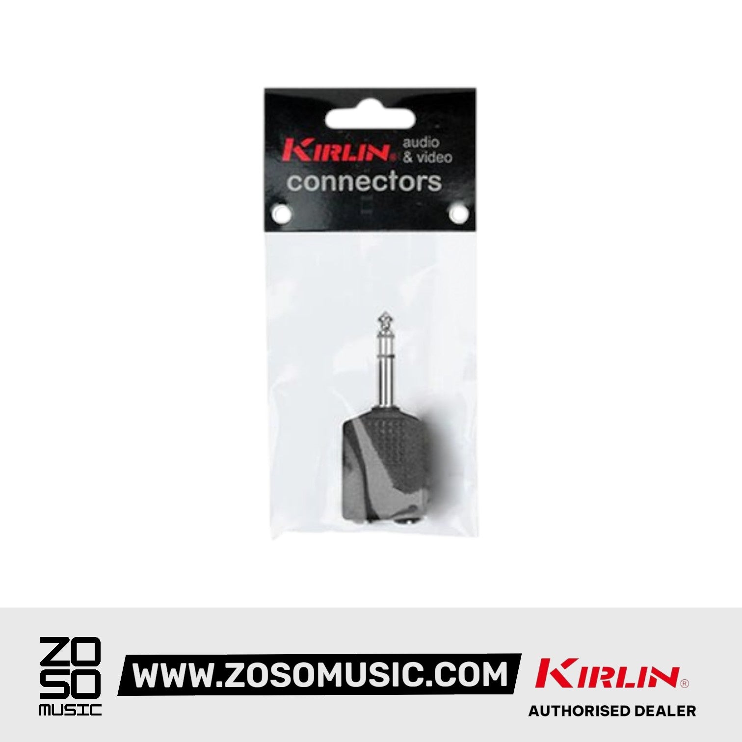 Kirlin 2654 Adapter 1/4 Inch TRS Male to Dual 1/4 Inch TRS Female Nickel Plated Audio Jack