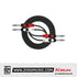 Kirlin LGA-408 Dual 1/4 Inch TRS to TRS Plug LightGear Patch Interconnect Audio Cable Black