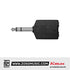 Kirlin 2654 Adapter 1/4 Inch TRS Male to Dual 1/4 Inch TRS Female Nickel Plated Audio Jack