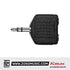 Kirlin 2652 Adapter 3.5mm TRS Male to Dual 3.5mm TRS Female Audio Jack Nickel Plated