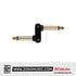 Kirlin 2631BGZ Adapter Double 1/4 Inch Mono Jack Gold Plated for Patch Cable Effect Pedal